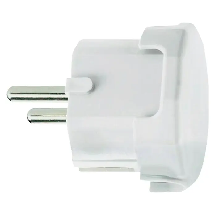 Winkelstecker - Weiß, PVC, IP20