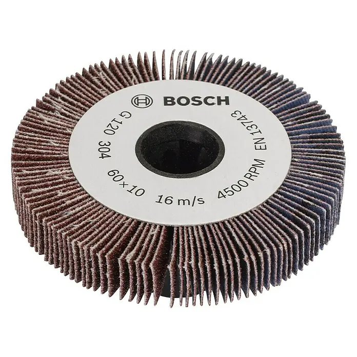 Bosch Lamellenschleifrolle LR 10 K120 - Breite: 10 mm, Passend für: Bosch Schleifroller PRR 250 ES, Körnung: 120