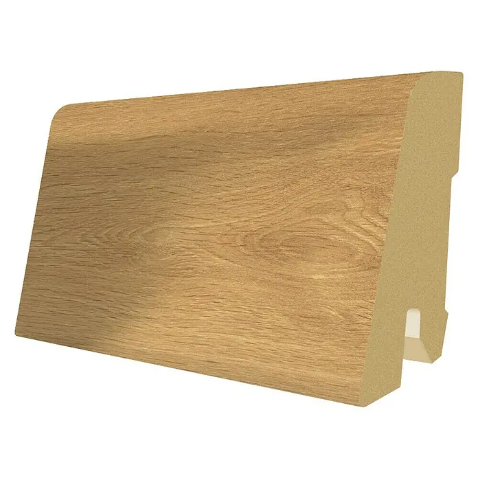 Egger Sockelleiste Jacksonville Eiche Natur - 2,4 m x 17 mm x 60 mm, Gerade - Rechte Seitenansicht