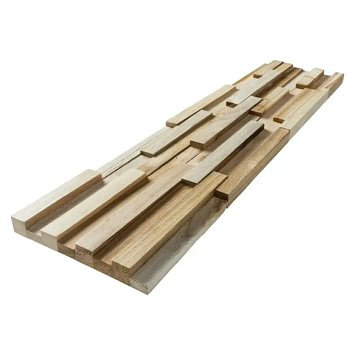 Holzpaneel Fineline - Teak, 510 x 140 x 20 mm, 2 Paneele