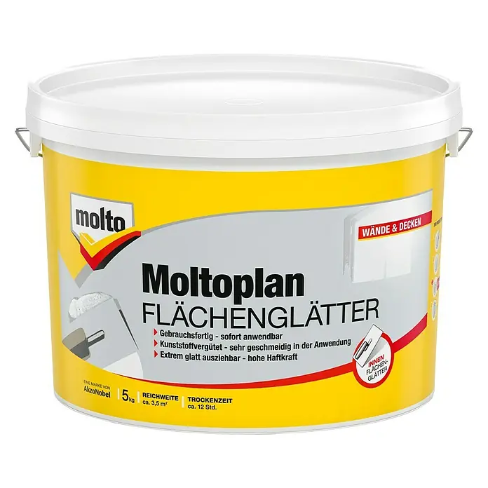 Molto Flächenglätter Moltoplan - 5 kg - Vorderansicht