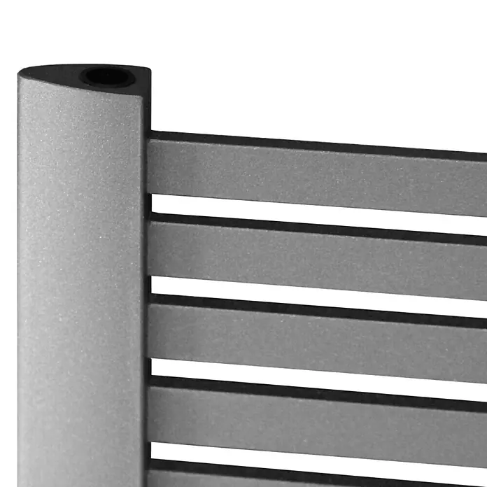 Camargue Badheizkörper Kastor - 58 x 160 cm, 1.103 W, Graphit - Detailaufnahme