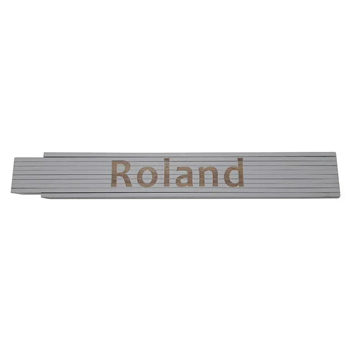 Heka Zollstock - Aufdruck: Roland, Länge: 2 m, Weiß