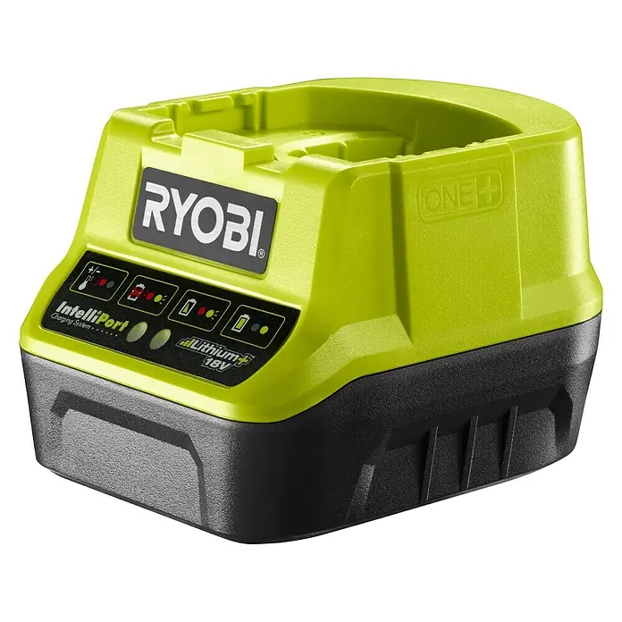 Ryobi ONE+ Punjač RC18120 - Namijenjeno za: Ryobi akumulatore ONE+ 18 V - Pogled sprijeda