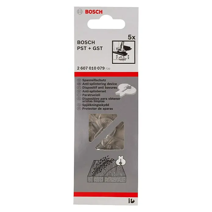 Bosch Spanreißschutz - 5 Stk., Passend für: Bosch Stichsägen PST/GST - Vorderansicht