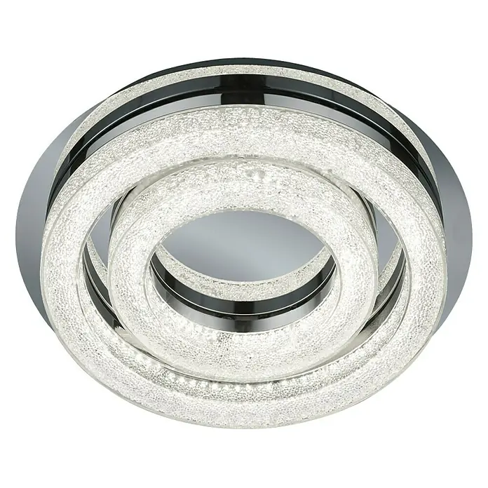 Reality Leuchten LED-Deckenleuchte Chalet - 28 W, Chrom, Warmweiß - Ansicht von unten