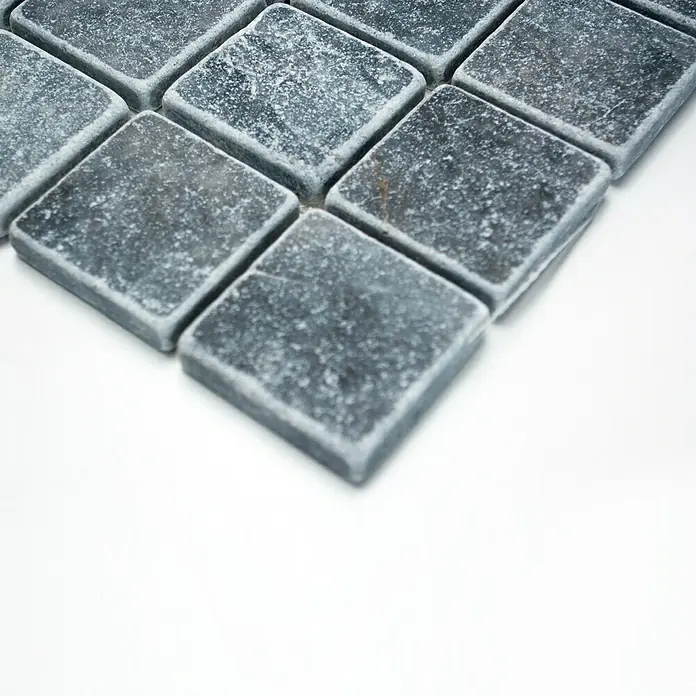 Mosaikfliese XNT 46628 - 30,5 x 30,5 cm, Schwarz, Matt - Vorderansicht