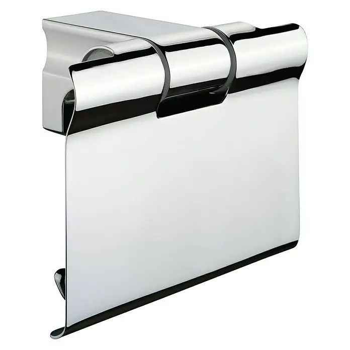 Creabath Decoart Portarrollos papel higiénico - Con tapa, Cromo, Zamak