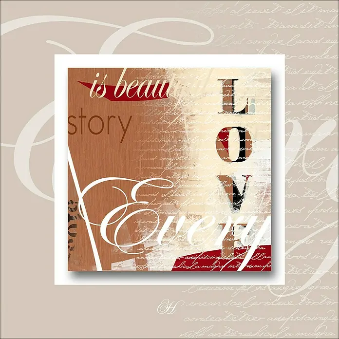 Cuadro - Love I, An x Al: 50 x 50 cm - Vista frontal