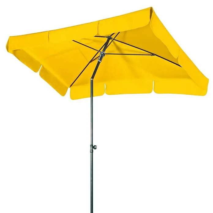Doppler Sonnenschirm Sunline Waterproof III - Gelb, 260 x 150 cm - Ansicht von unten