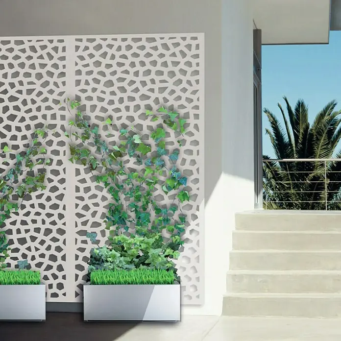 Celosía Mosaic - An x Al: 1 x 2 m, Blanco