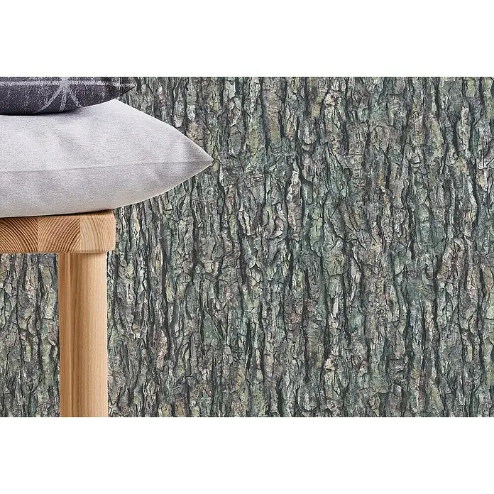 AS Creation Il Decoro Vliestapete Rinde - Braun, Holzoptik, 10,05 x 0,53 m - Stimmungsaufnahme