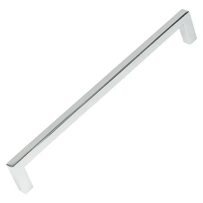 Nesu Tirador para muebles 875201 - L x An x Al: 20,2 x 0,8 x 2,8 cm, Acero, Cromado, Cromo, Distancia entre orificios: 192 mm