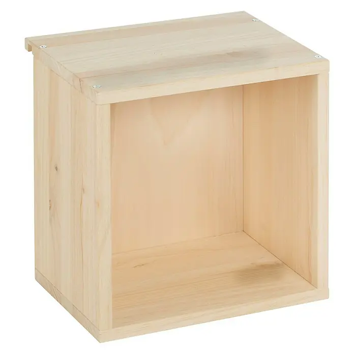 Astigarraga Regalwürfel - L x B x H: 22,5 x 30 x 30 cm, Kiefernholz