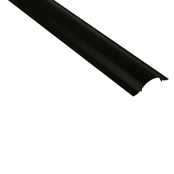 LCD-Kabelkanal - 100 cm, Schwarz - Ansicht von oben