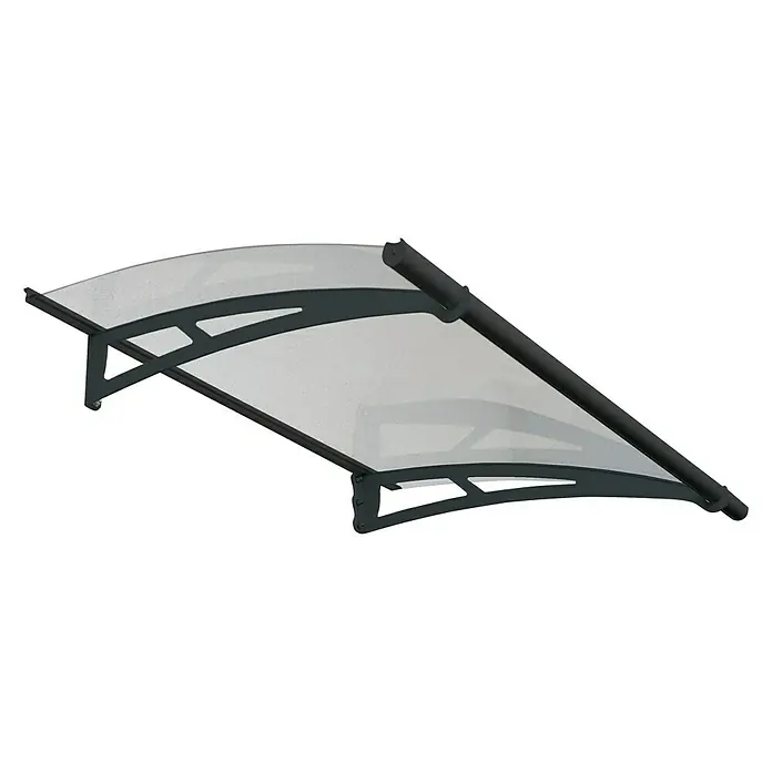 Palram – Canopia Pultvordach Aquila - 1.505 x 915 x 175 mm, Farbe Träger: Anthrazitgrau - Ansicht von unten