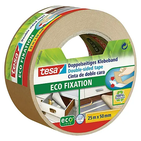 Tesa  Doppelseitiges Klebeband Eco Fixation