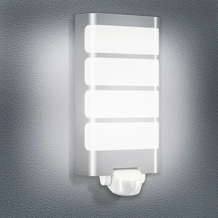Steinel LED sensor buitenlamp L 244 - 7,5 W, Roestvrij staal, Wit, Warm wit
