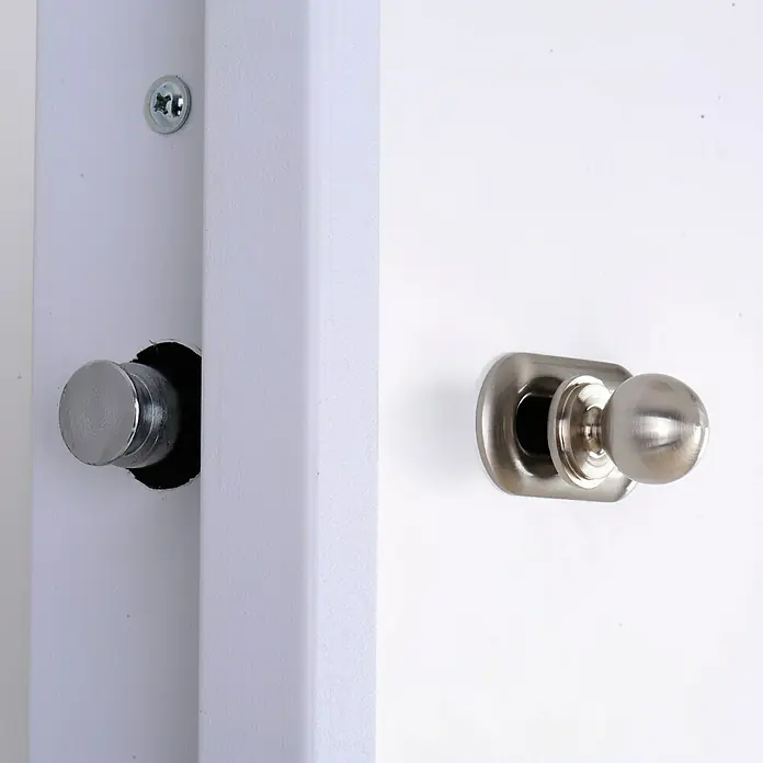 SegureStil Puerta de entrada Acorazada VH500 Serie V Exterior - 90 x 206 cm, Izquierda, Blanco lacado