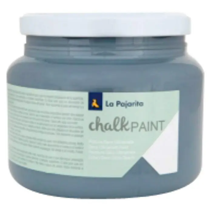 La Pajarita Pintura de tiza Chalk Paint - Gris urbano, 500 ml, Mate