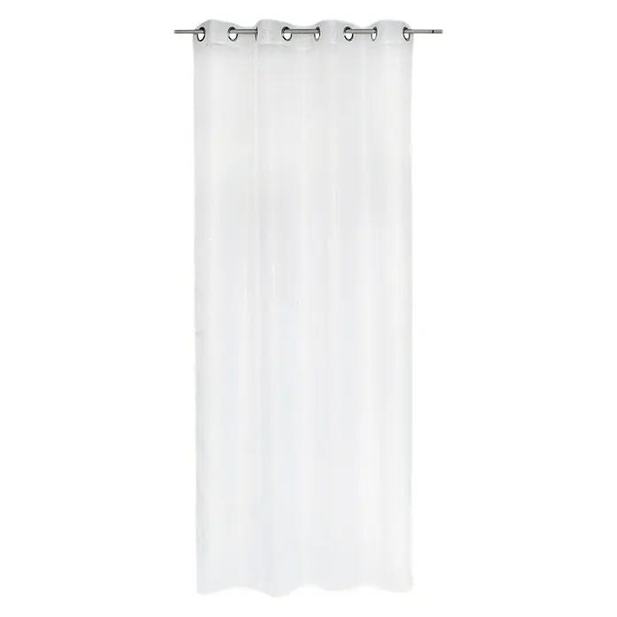 Visillo para ventana Luciole - 140 x 250 cm, 100% poliéster, Blanco