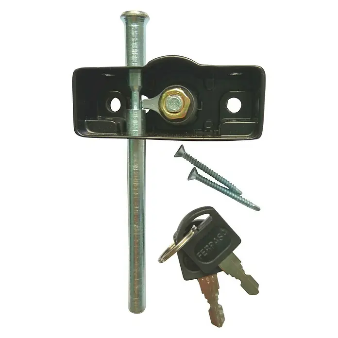 Cierre de seguridad para ventanas Multilock - Negro, Número de llaves: 2 ud., Para interior