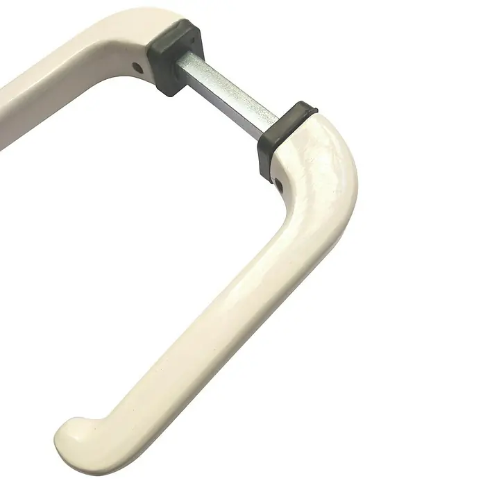 Manilla para ventana - L x An x Al: 12 x 1,5 x 3,5 cm, 1 par, Blanco