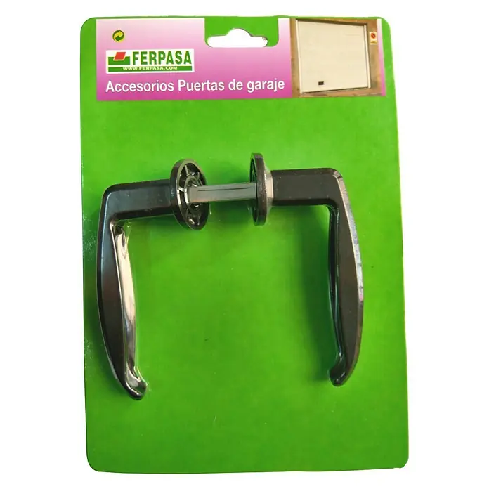Juego de manillas con cuadradillo - Largo: 12 cm, Negro