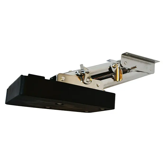 Soporte motor basculante - Negro, Apto para: Motores fuerborda, Acero inoxidable