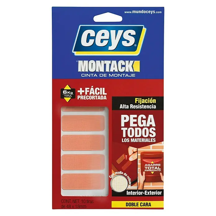 Ceys Cinta de montaje precortada Montack Express - 48 x 18 mm