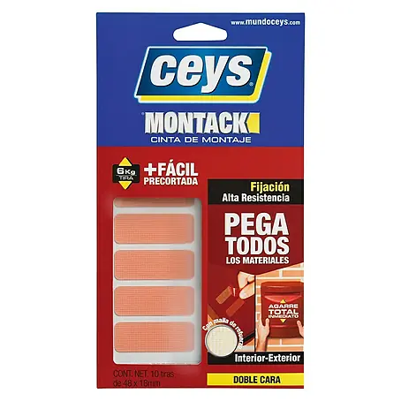 Ceys  Cinta de montaje precortada Montack Express