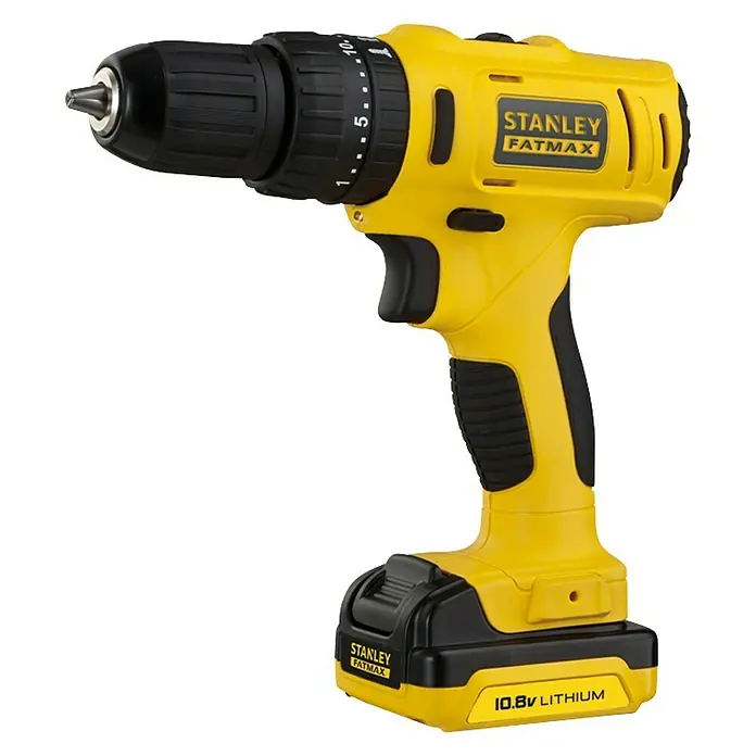 Stanley FatMax Taladro atornillador percutor de batería FMC021S2 - 10,8 V, Iones de litio, 1,5 Ah, 2 baterías