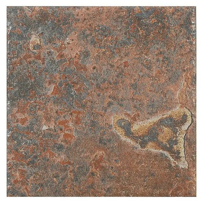 Pavimento cerámico Clift - 33,3 x 33,3 cm, Oxidado, Efecto piedra