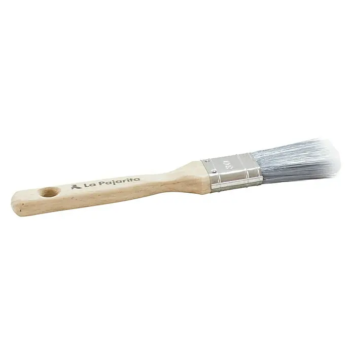 La Pajarita Pincel plano angular Nº 30 - Fibra sintética, Madera, Largo: 31 mm