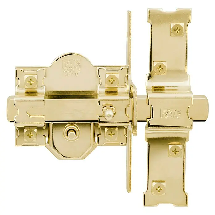 FAC Cerrojo 946-UVE RP/80 Dorado - L x An x Al: 20 x 15 x 7 cm, Brillante