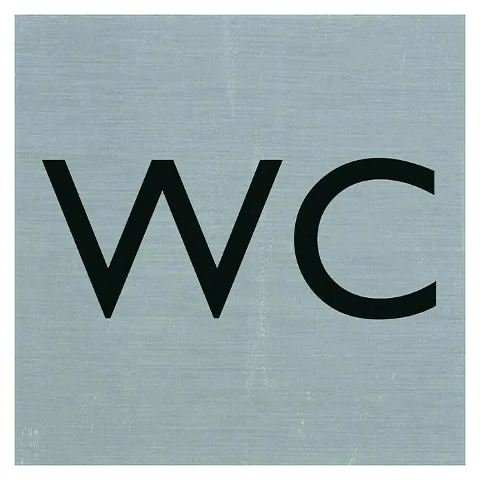 Pickup Naljepnica - Motiv: WC, D x Š: 80 x 80 mm