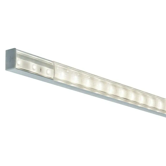 Paulmann Perfil en U con difusor para tiras LED - L x An x Al: 2 m x 2,3 cm x 1,5 cm, Aluminio