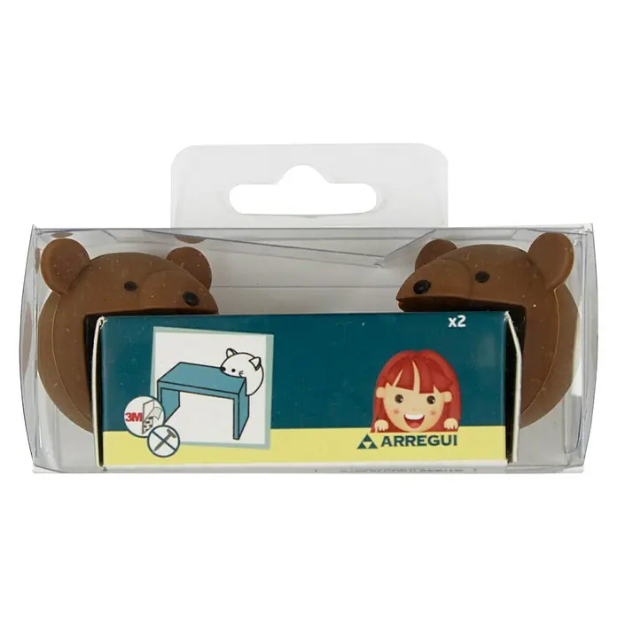Arregui Protector para esquina A-1044400 - Marrón, 2 uds.