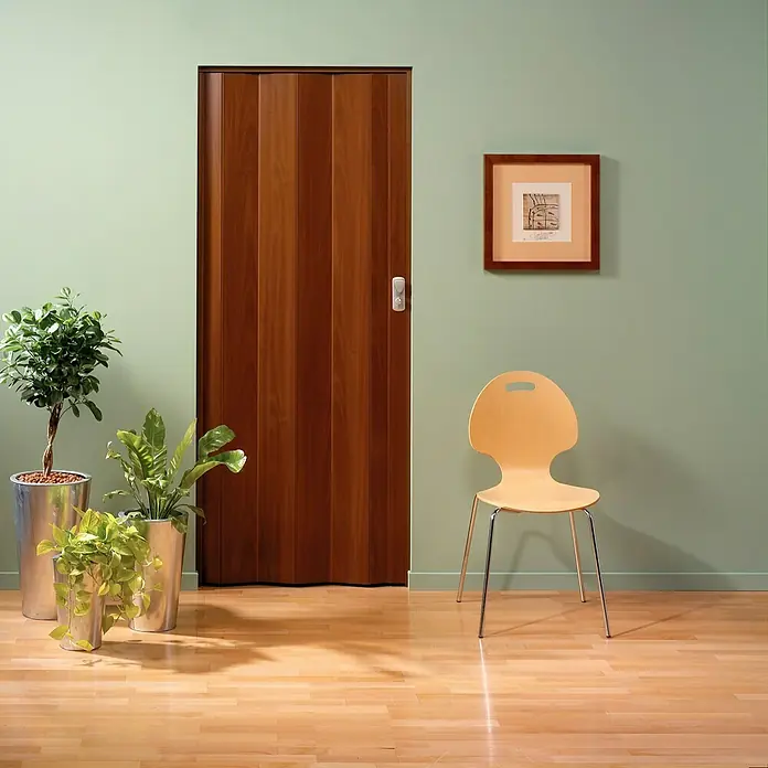 Grosfillex Puerta plegable Spacy - Palisandro, 84 x 205 cm