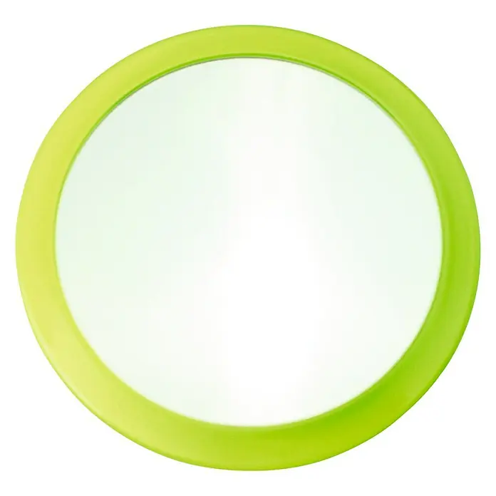 MSV Espejo cosmético con ventosa - x 3, Diámetro: 15 cm, Verde