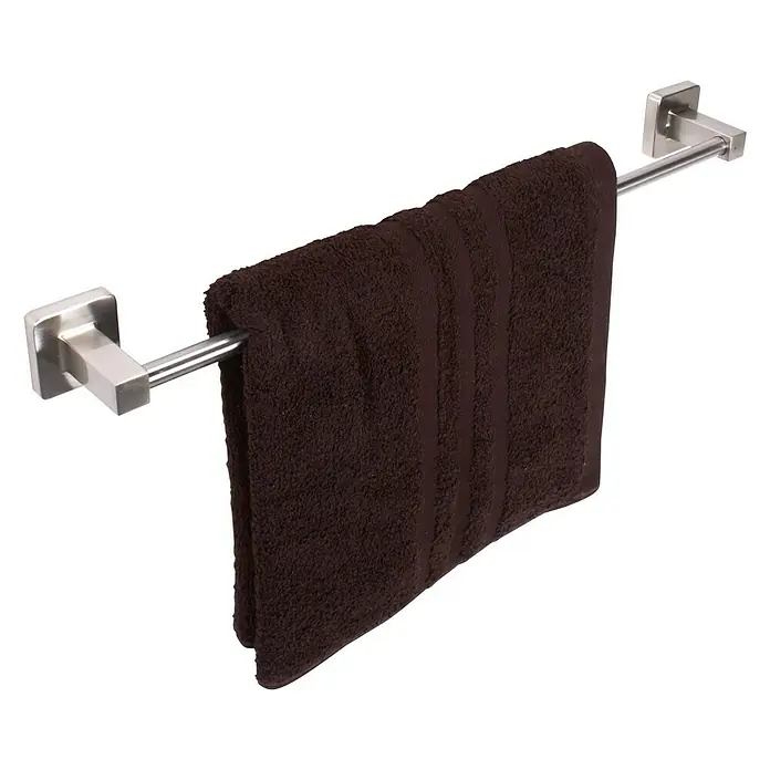 MSV Parma Toallero de barra - Largo: 6 cm, 1 brazo, Plateado