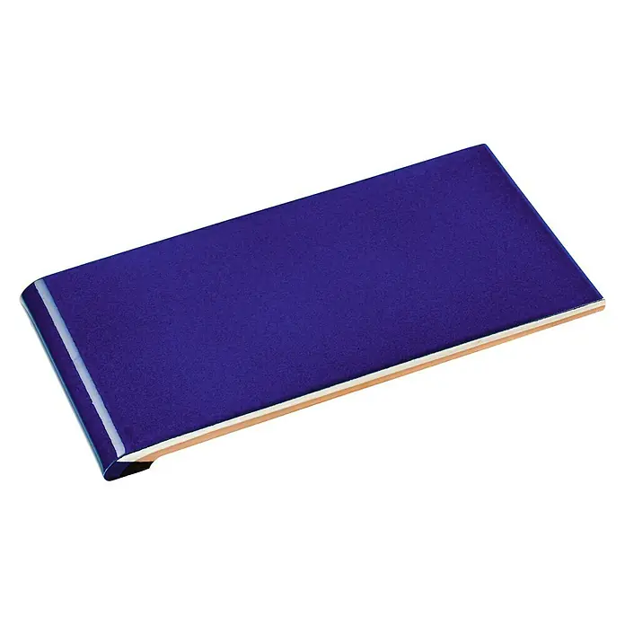 BHS Cataluña Baldosa decorativa Vierteaguas - 14 x 28 cm, Azul