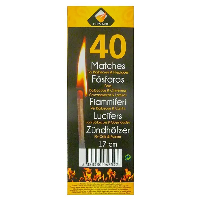 Fósforos extralargos - 40 uds.