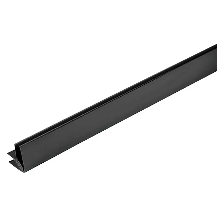 Grosfillex Perfil de esquina carbono - Antracita, 2,6 m x 11 mm x 20 mm