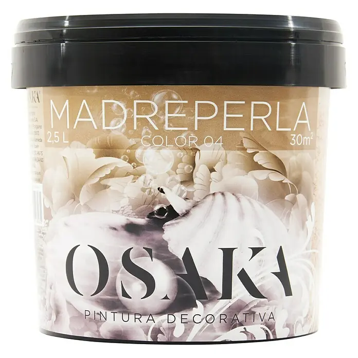 Osaka Pintura para efectos decorativos Madreperla - Rojo, 2,5 l