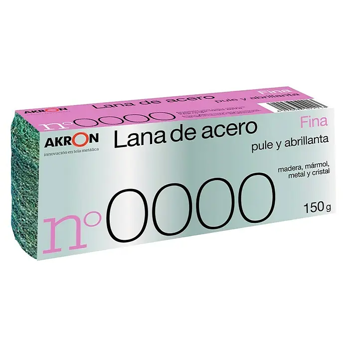 Lana de acero Fina - Grano: 0, 150 g