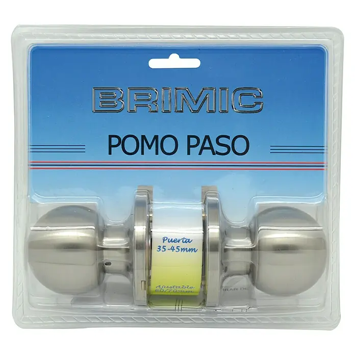 Micel Brimic Pomo para puerta de paso - Latón, Blanco