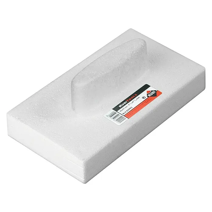 Rubi Llana de alisado de porex rectangular - Material llana: Poliestireno, 24 x 14 cm