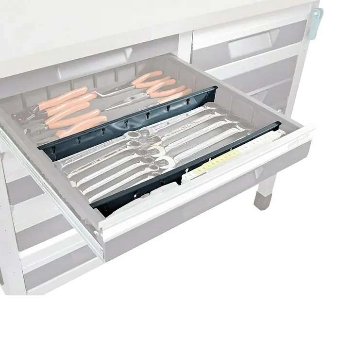 Wolfcraft Organizador para cajón 6071000 - Tamaño: S, Plástico, 2 uds.