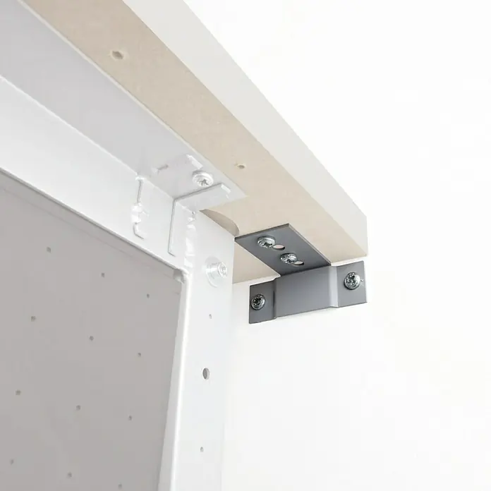 Wolfcraft Juego de fijación de pared - 3 piezas, Acero